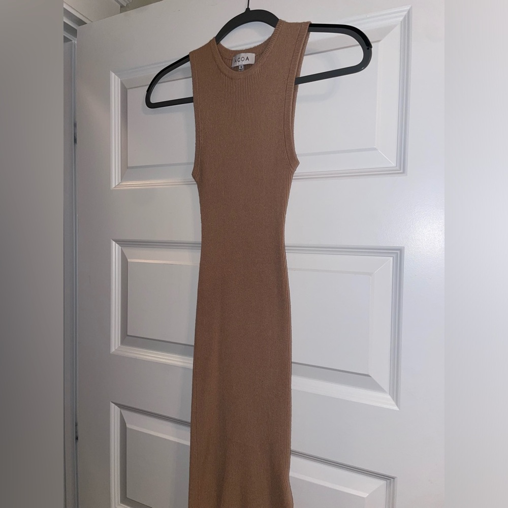 Vici Collection - Tan knit bodycon dress